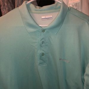 Columbia PFG Polo Seafoam Green